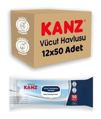 Kanz 50 Yaprak 12'li Islak Mendil