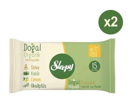 Sleepy Doğal 300 Yaprak 10'lu x 2 Adet Islak Mendil