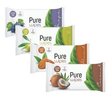 Pure Baby Wipes Zeytinyağlı 50 Yaprak Islak Mendil