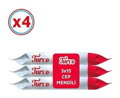 Baby Turco 15 Yaprak 12'li Islak Mendil