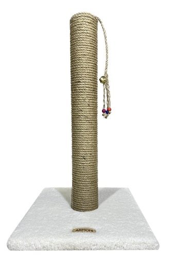 Armoni Oyuncaklı 52 cm Kedi Tırmalama Tahtası Beyaz