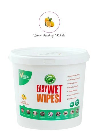 Vebox Limon Kokulu Eco 300 Yaprak Islak Mendil