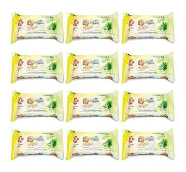 Bebiko Premium 72 Yaprak 12'li Yaprak Islak Mendil