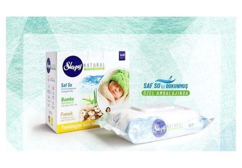 Sleepy Naturel Bambu Yenidoğan 40 Yaprak 6'lı Islak Mendil
