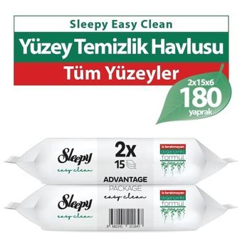Sleepy Easy Clean 15 Yaprak 12'li Islak Mendil