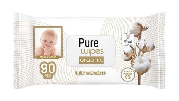 Pure Baby Wipes Organik 90 Yaprak 10'lu Islak Mendil