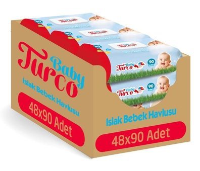 Baby Turco 90 Yaprak 48'li Islak Mendil