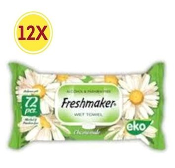 Freshmaker Papatya Kokulu 72 Yaprak 12'li Islak Mendil
