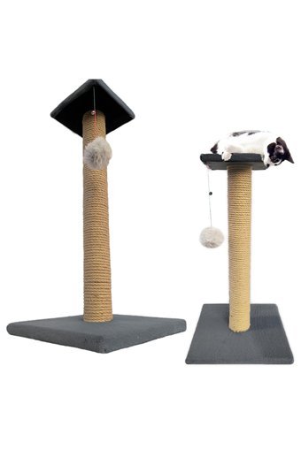 Sdypet Oturaklı Oyuncaklı 50 cm Kedi Tırmalama Direği