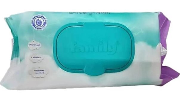 Family 100 Yaprak 8'li Islak Mendil