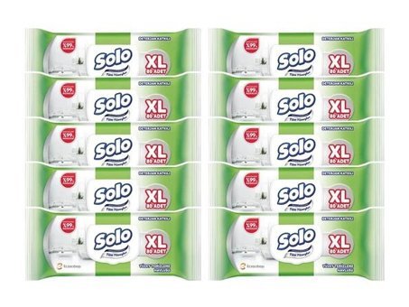 Solo Xl Antibakteriyel 80 Yaprak 10'lu Islak Mendil