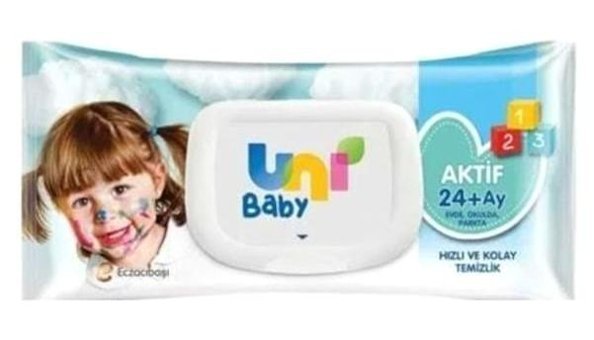 Uni Baby Aktif Hijyen 72 Yaprak Islak Mendil