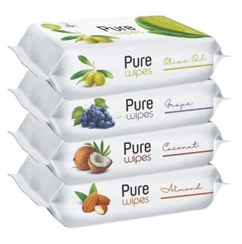 Pure Baby Wipes Zeytinyağlı 50 Yaprak 16'lı Islak Mendil