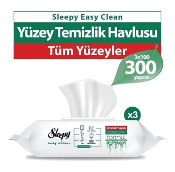 Sleepy Easy Clean 100 Yaprak 3'lü Islak Mendil