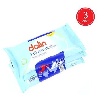 Dalin Hijyenik 45 Yaprak 3'lü Islak Mendil