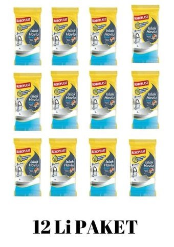 Koroplast Okyanus Ferahlığı 30 Yaprak 12'li Islak Mendil