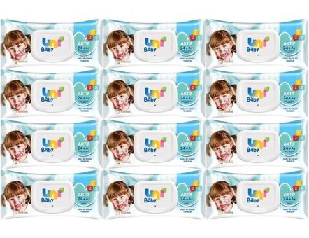 Uni Baby 90 Yaprak 12'li Islak Mendil