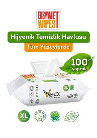 Vebox Easy 100 Yaprak Islak Mendil