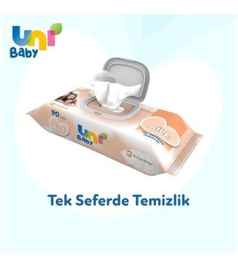 Uni Baby Aile 90 Yaprak 18'li Islak Mendil