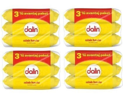 Dalin 3 x 56 Yaprak 4 Paket 672 Yaprak Islak Mendil