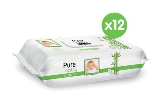 Pure Baby Organik Bambu Özlü 90 Yaprak 18'li Islak Mendil