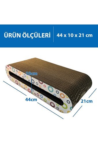 Herniks Oturaklı Kedi Otlu 44 cm Kedi Tırmalama Paspası