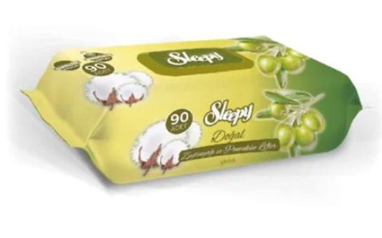 Sleepy Doğal Zeytinyağlı 90 Yaprak 3'lü Islak Mendil