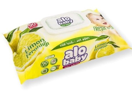 Alo Baby Petek Dokulu 90 Yaprak 12'li Islak Mendil