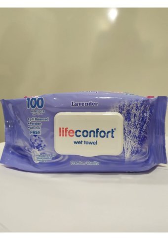 Lifeconfort Lavanta Kokulu 100 Yaprak Islak Mendil