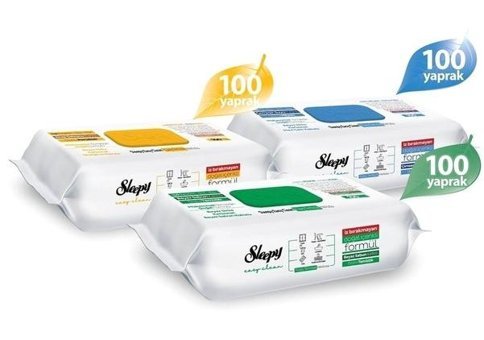 Sleepy Easy Clean Çamaşır Sulu 100 Yaprak 3'lü Islak Mendil