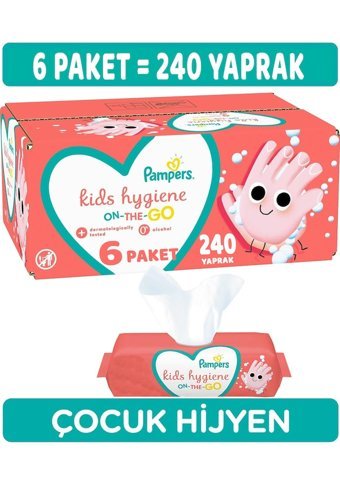 Prima Çocuk Hijyen 40 Yaprak 6'lı Islak Mendil