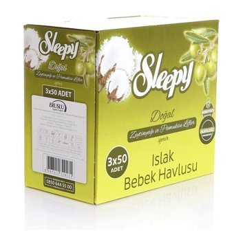 Sleepy Doğal Zeytinyağlı 150 Yaprak Islak Mendil