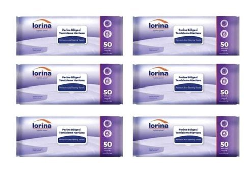 Lorina 50 Yaprak 6'lı Islak Mendil