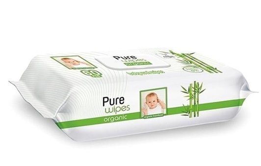 Pure Baby Organik Bambu Özlü 60 Yaprak Islak Mendil