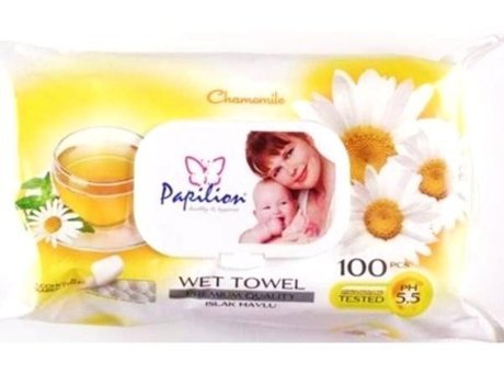 Papilion Papatya Kokulu 100 Yaprak Islak Mendil