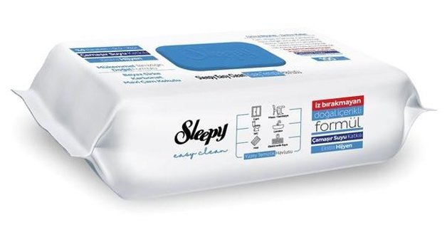 Sleepy Sirke Karbonat Çamaşır Sulu 100 Yaprak Islak Mendil