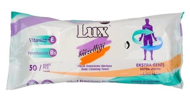 Lux Hasta Vücut Temizleme 50 Yaprak 4'lü Islak Mendil