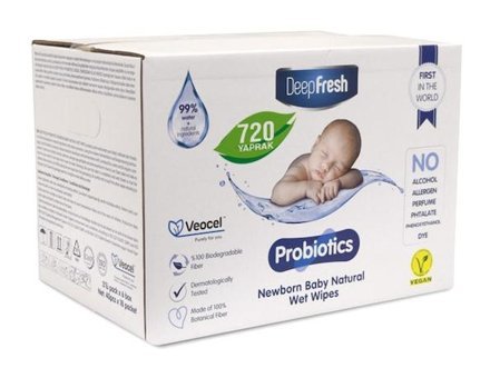 Deep Fresh Probiyotik Yenidoğan 40 Yaprak 18'li Islak Mendil