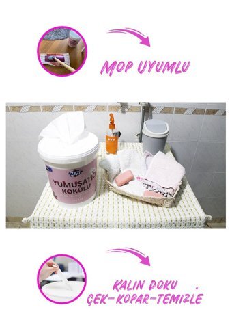 Zipy Yumuşatıcı Kokulu Antibakteriyel 300 Yaprak Islak Mendil