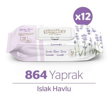 Giggles 72 Yaprak 12'li Islak Mendil