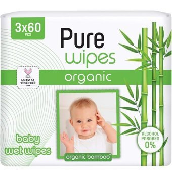 Pure Baby Wipes Bambu 60 Yaprak 36'lı Islak Mendil