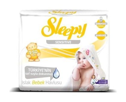 Sleepy Sensitive 50 Yaprak 3'lü Islak Mendil