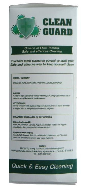 Clean Guard Guard 10'lu Islak Mendil