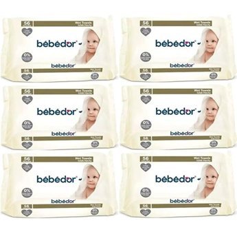 Bebedor 56 Yaprak 6'lı Islak Mendil