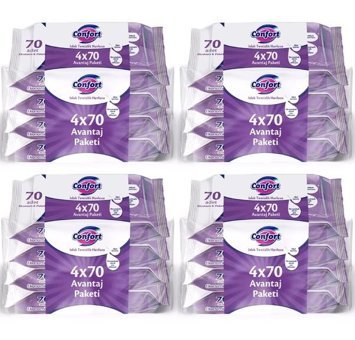 Confort 70 Yaprak 4'lü Islak Mendil