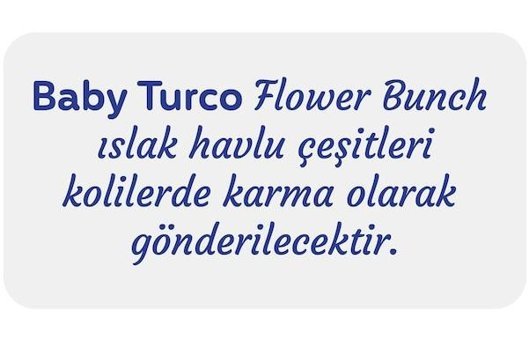 Baby Turco Flower Bunch 90 Yaprak 3'lü Islak Mendil