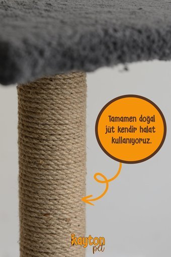 Kayton Oyuncaklı 82 cm Kedi Tırmalama Direği