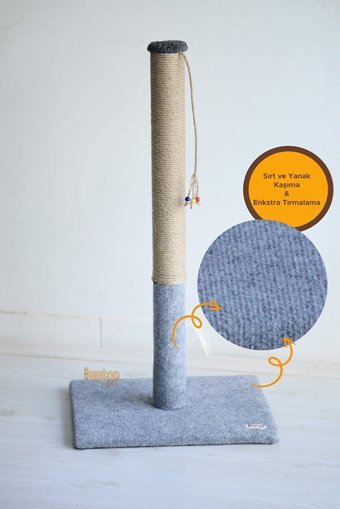 Kayton Oyuncaklı 82 cm Kedi Tırmalama Direği