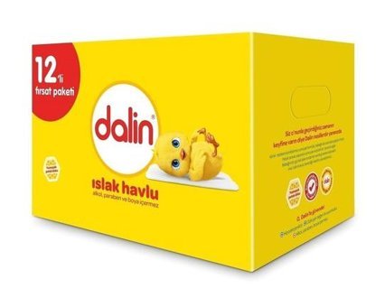 Dalin Yenidoğan 56 Yaprak 12'li Islak Mendil