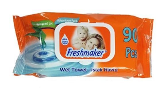 Freshmaker Aloe Veralı Özlü 90 Yaprak Islak Mendil